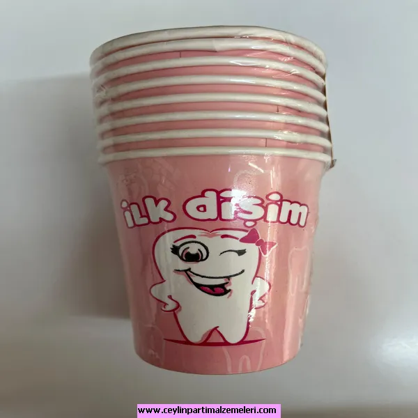 İlk Diş Temalı Karton Bardak 